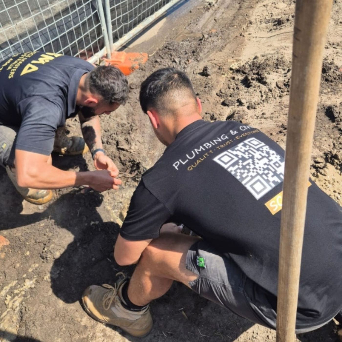 SMA Plumbing plumbers on site in Sydney